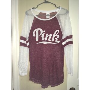 PINK Baseball Tee